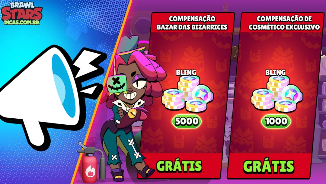Brawl Stars dá 5.000 Blings de graça em nova compensação para todos.