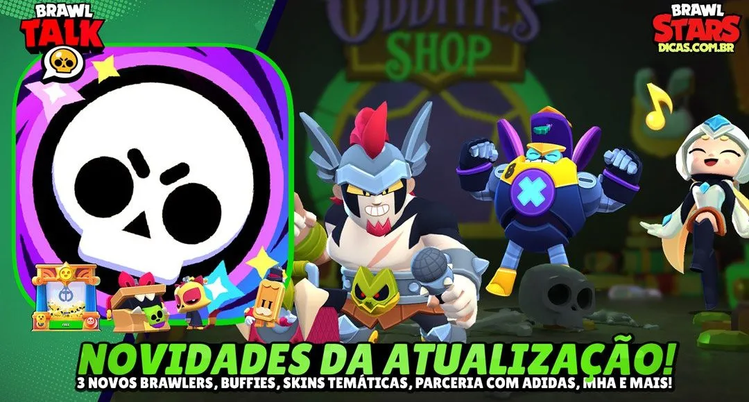 Resumo Brawl Talk: 3 Novos Brawlers, Buffies e Colab Adidas
