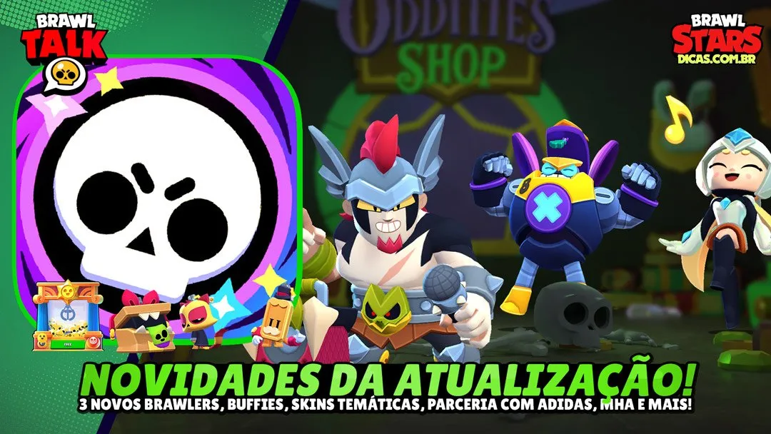 Resumo Brawl Talk: 3 Novos Brawlers, Buffies e Colab Adidas