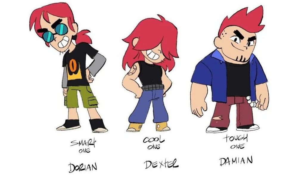 Dorian, Dexter e Damian