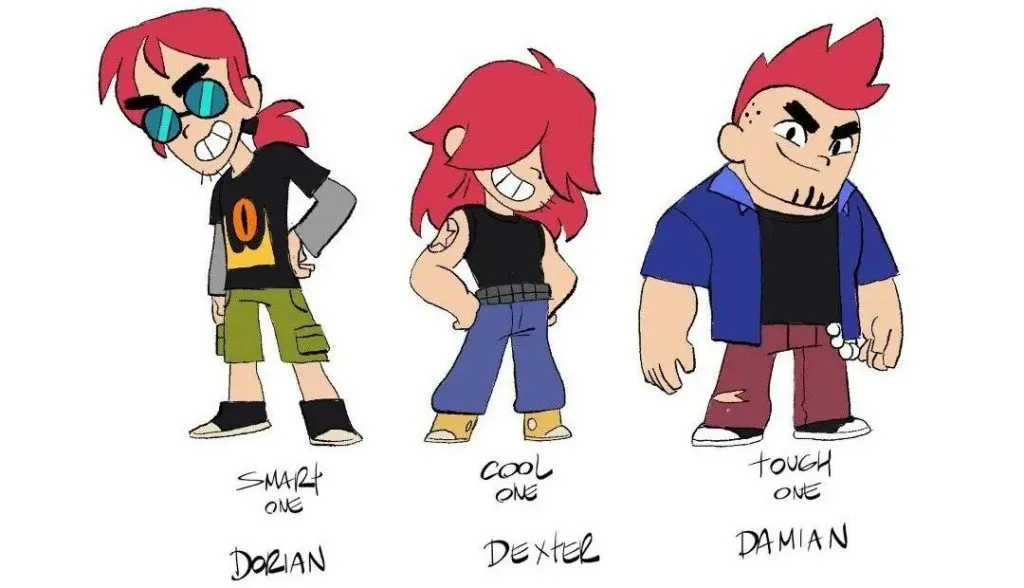 Artes Conceituais de Dorian, Dexter e Damian, Novo Brawler Brawl Stars Dorian, Dexter e Damian