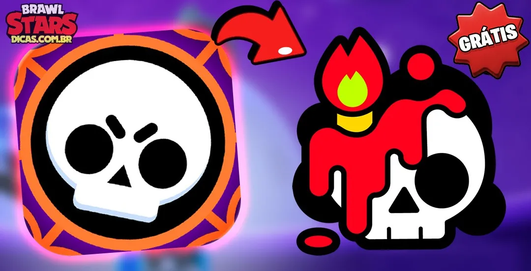 Spray Vela de Caveira Brawl Stars