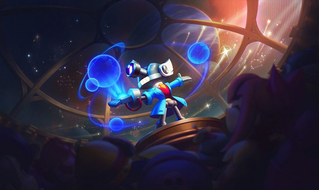 Tela de carregamento do Cosmo, novo Brawler mítico do observatório de Starr Park