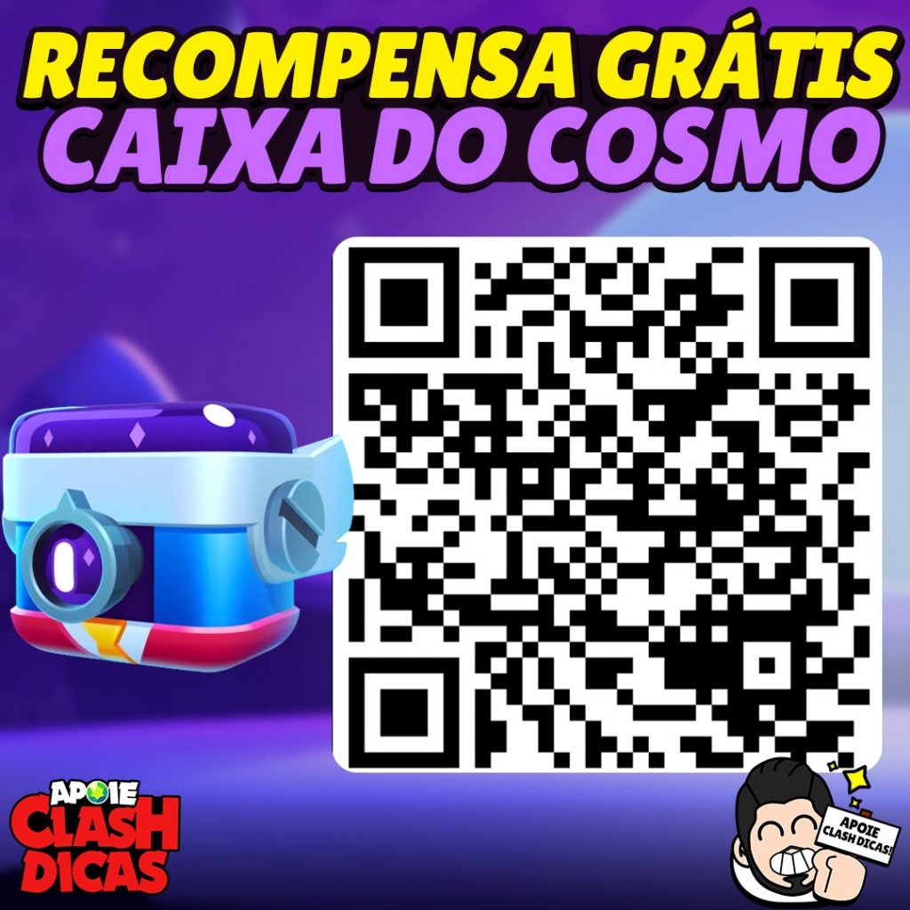 QR Code para resgatar Caixa Cosmo Grátis QR Code de resgate da Caixa Cosmo Grátis no Brawl Stars